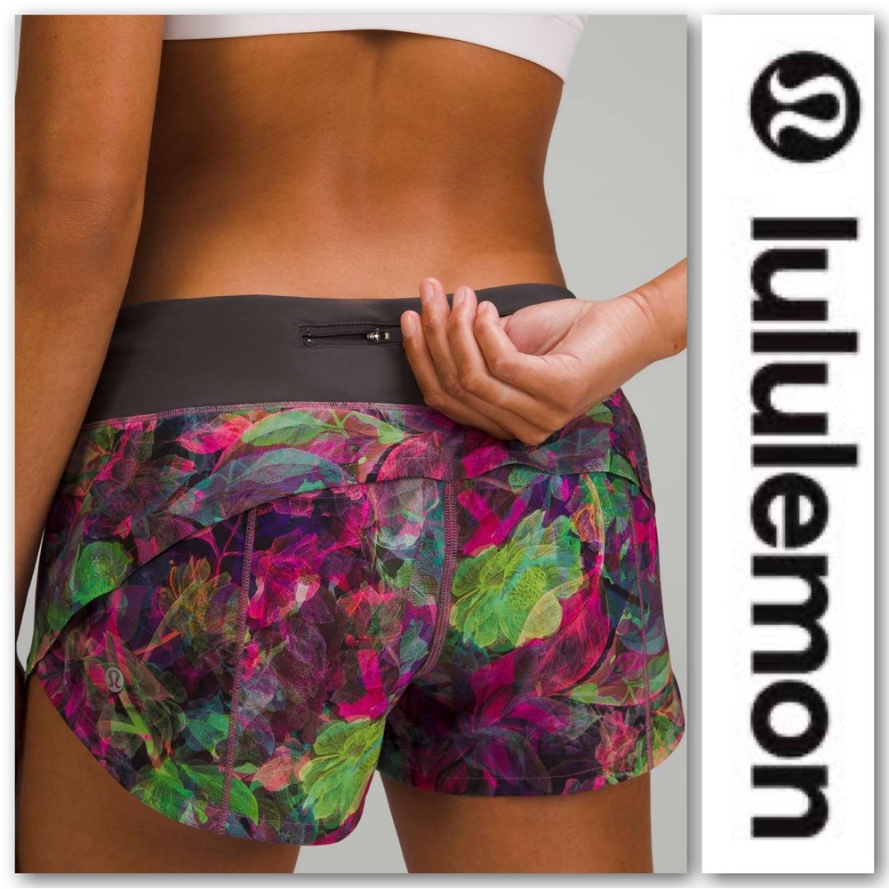 Lululemon Speed Up Shorts – 2” Inseam - Multicolor Floral